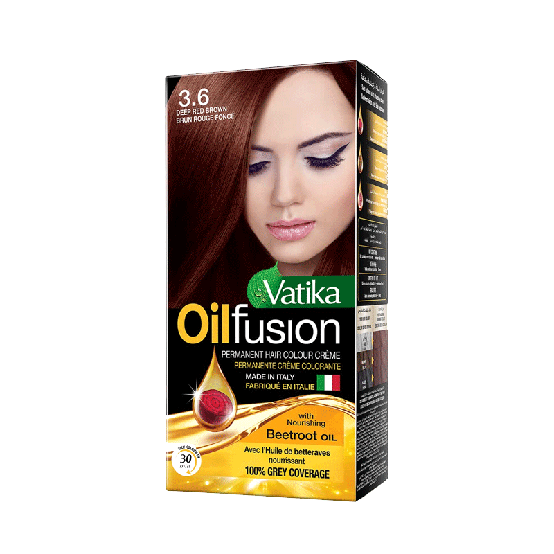 Picture of Vatika Hair color Kit Red Brown 3.6- 108ml