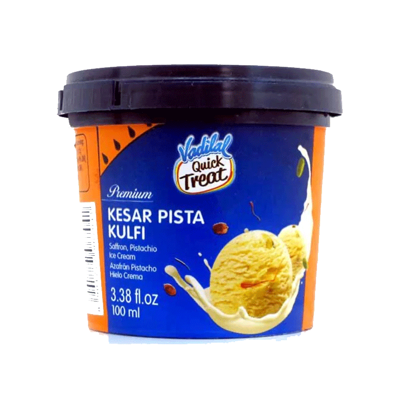 Picture of Vadilal Kulfi King Kesar Pista Ice Cream FRZ - 1lt