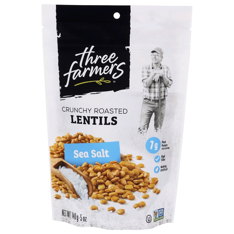 Picture of Three Farmers Lentil Lightly Salted - 140g