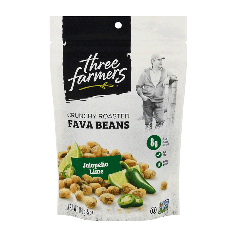 Picture of Three Farmers Roasted Fava Jalapeno Lime Mix - 5oz