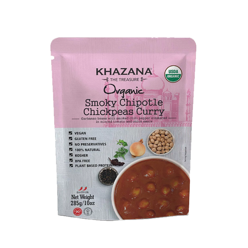 Picture of Khazana Organic Smoky Chickpeas Curry RTE - 10oz