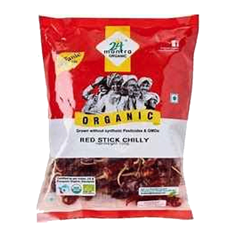 Picture of 24 Mantra Organic Red Stick Chilly Whole - 7oz