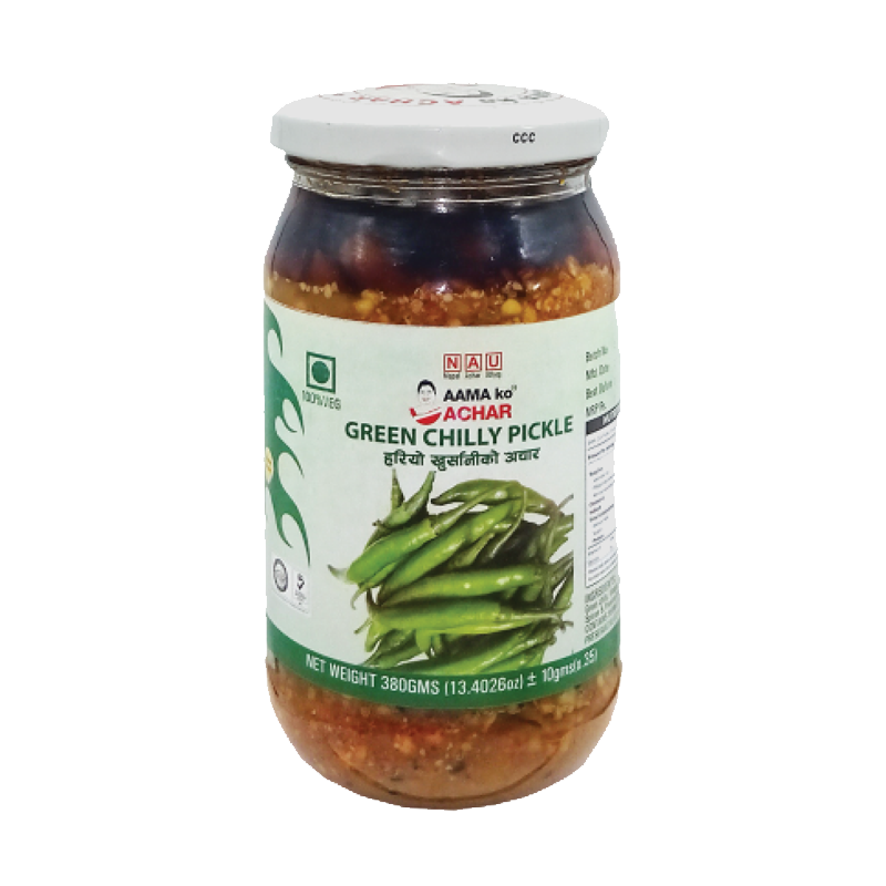 Picture of Aama Ko Achar Green Chilly Pickle - 380g