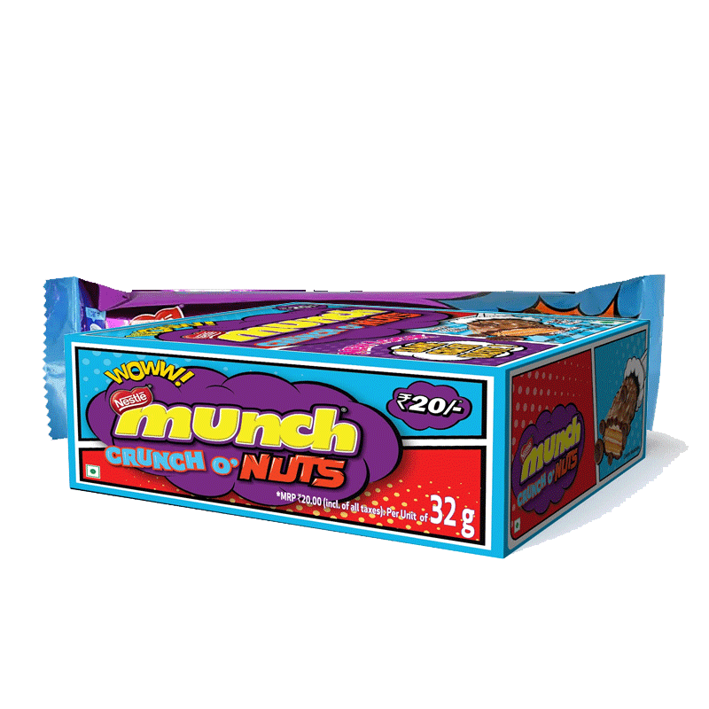 Picture of Nestle Munch Crunch O Nuts Box - 640g*20