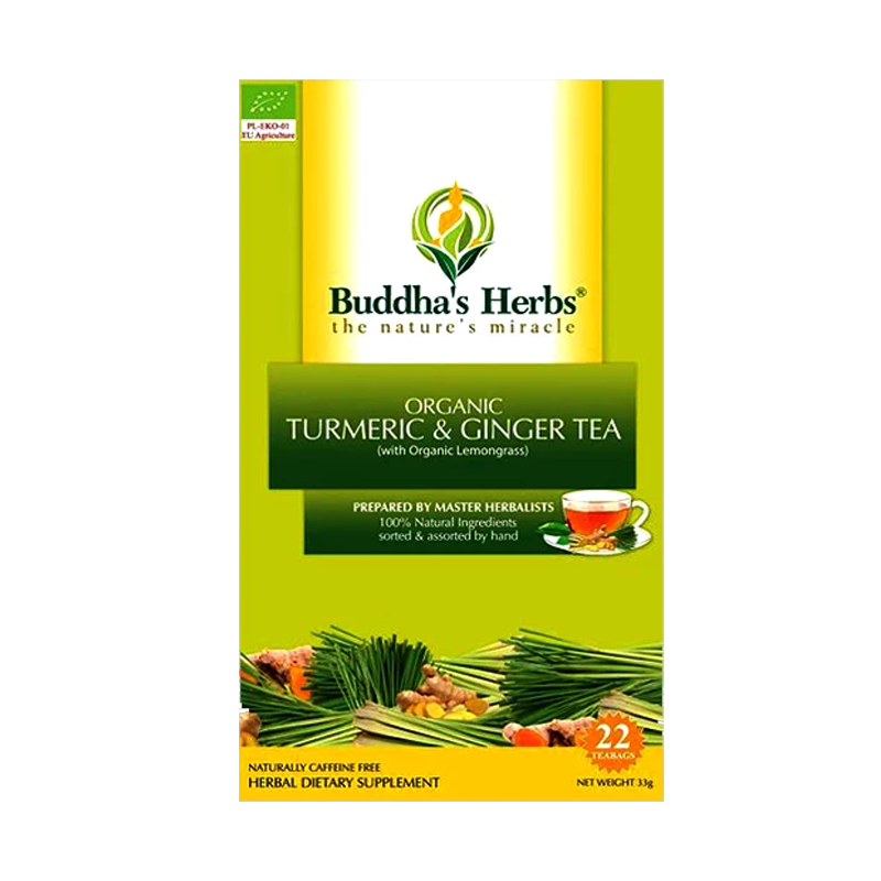 Picture of Buddhas Herbs Turmeric Ginger Tea Bags - 33g*2