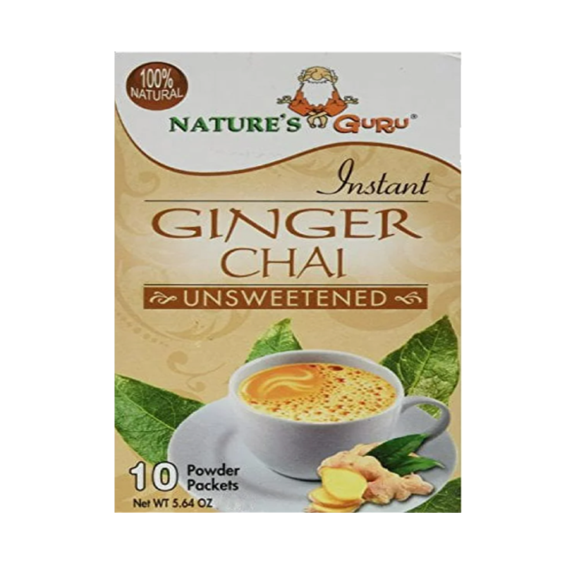 Picture of Natures Guru Ginger Chai Unsweetened Tea Bags - 250g*10