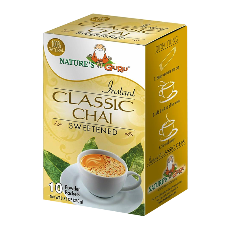 Picture of Natures Guru Classic Chai Sweetened Tea Bags - 250g*10