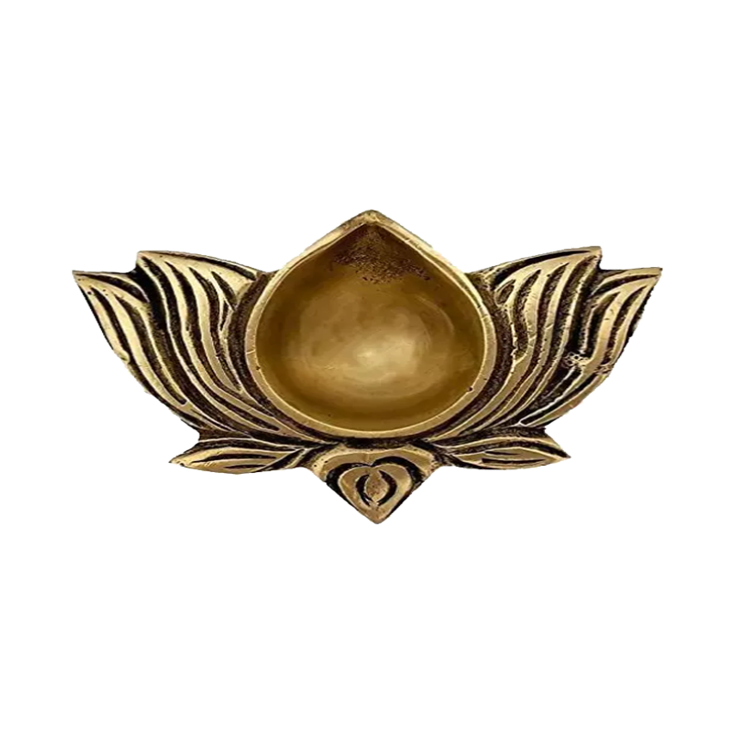 Picture of S Brass Lotus Diya - 1pcs