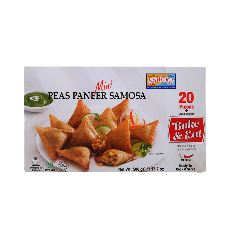 Picture of Ashoka Peas Paneer Samosa Mini FRZ - 500g*20