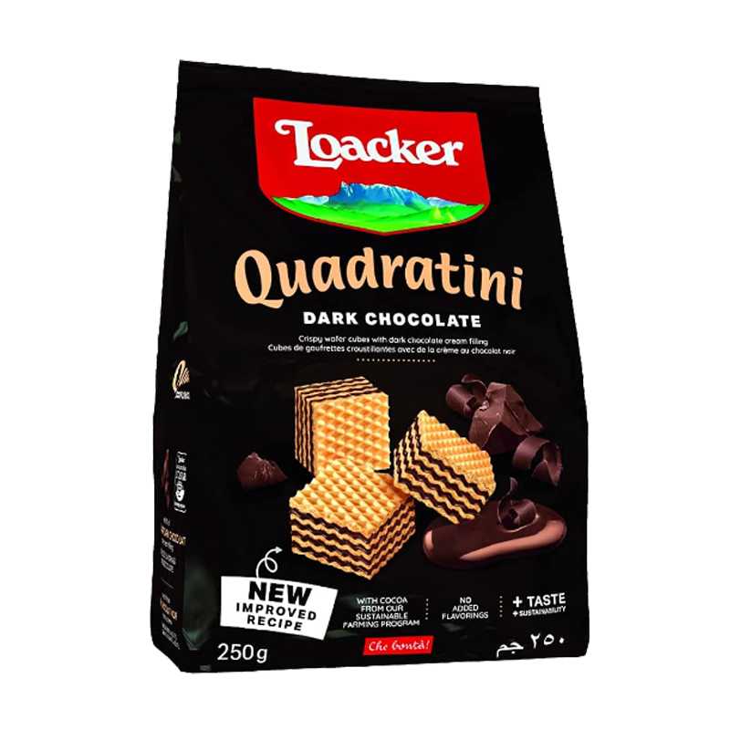 Picture of Loacker Quadratini Wafer Dark Chocolate - 250g