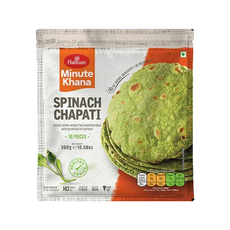 Picture of Haldirams Spinach Chapati FRZ - 300g*10