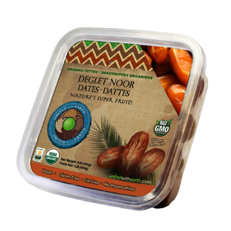 Picture of United With Earth Organic Deglet Noor Dates - 1lb