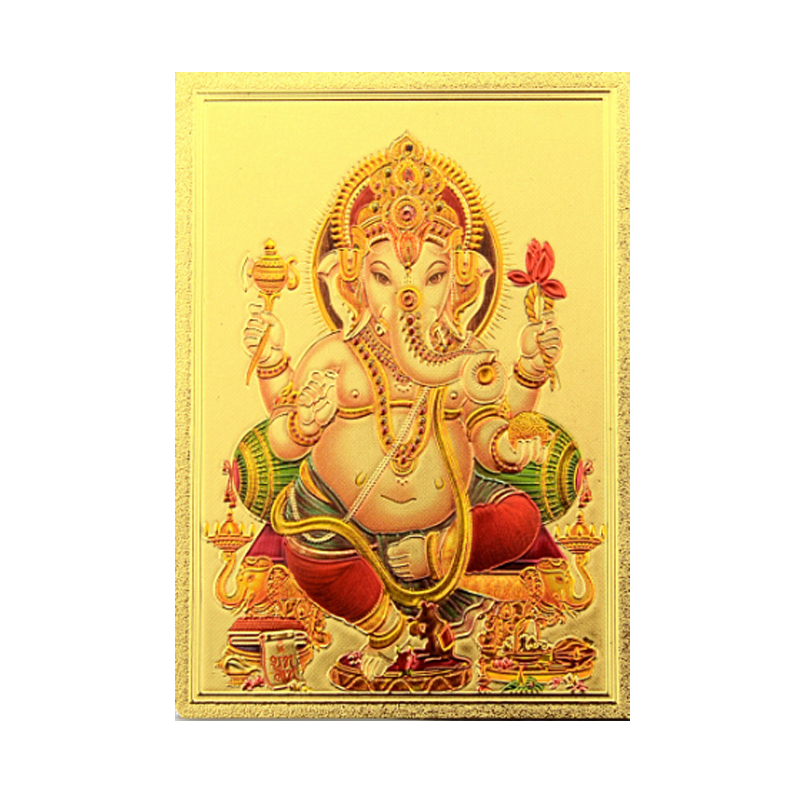 Picture of S Gold Ganesha Fridge Magnet