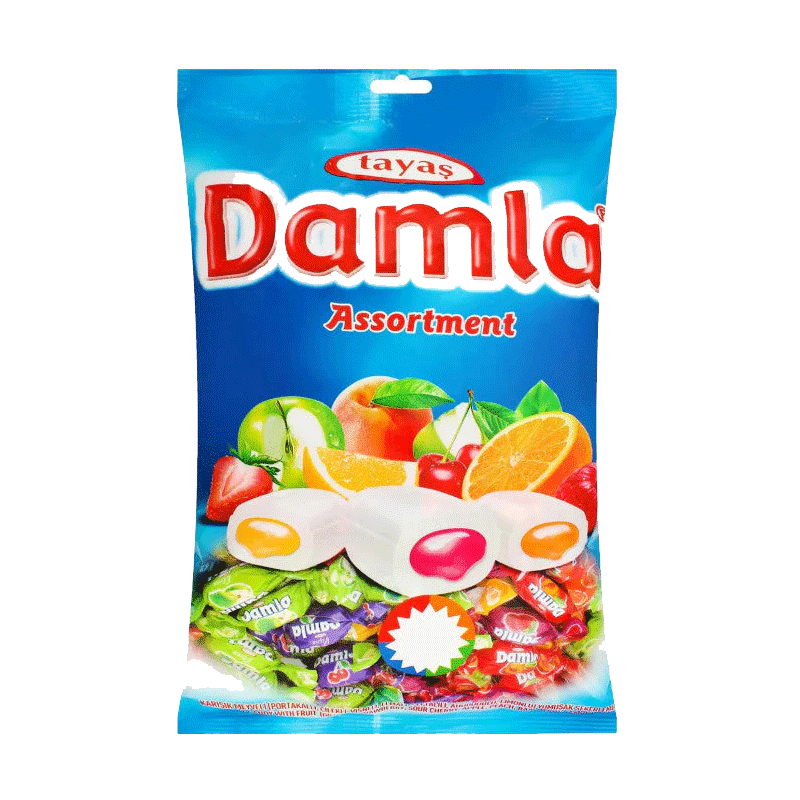 Picture of Tayas Damla Soft Candy With Fruit - 500g
