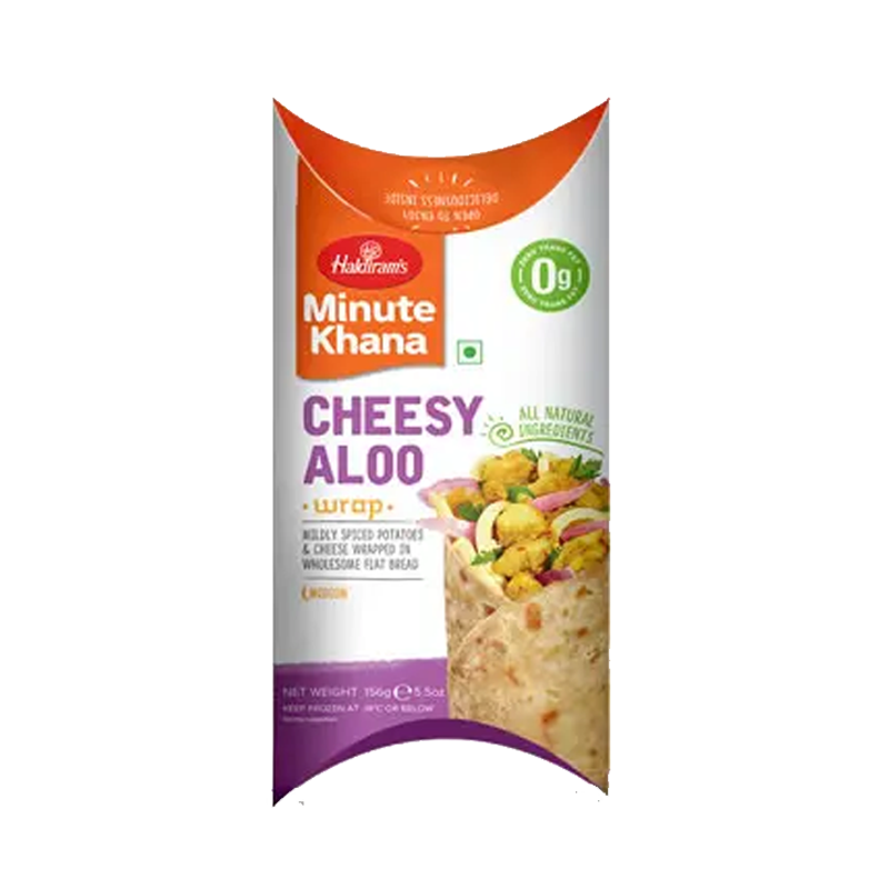 Picture of Haldirams Wrap Cheesy Aloo FRZ - 156g