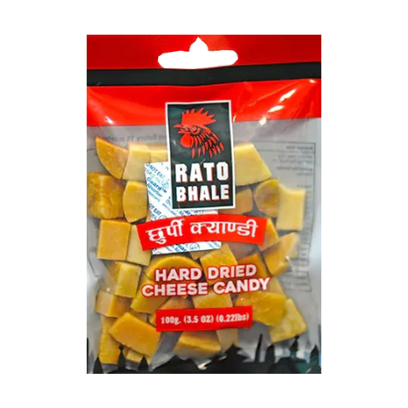 Picture of Rato Bhale Nepali Hard Dried Cheese Chhurpi Candy - 100g