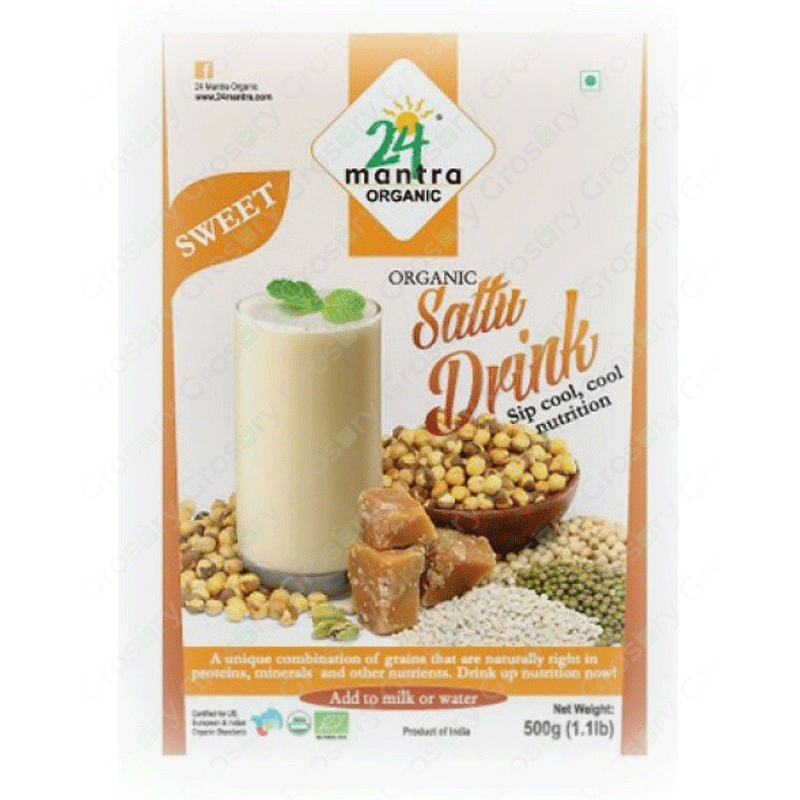 Picture of 24 Mantra Organic Sattu Drink Sweet - 1lb