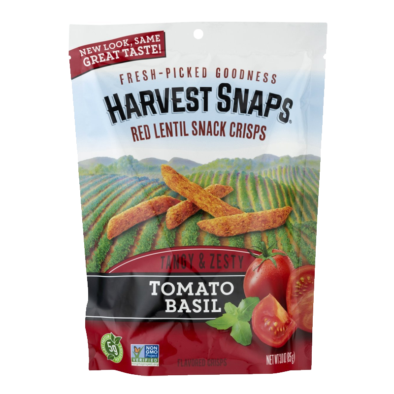Picture of Harvest Snaps Tangy & Zesty Tomato Basil - 85g