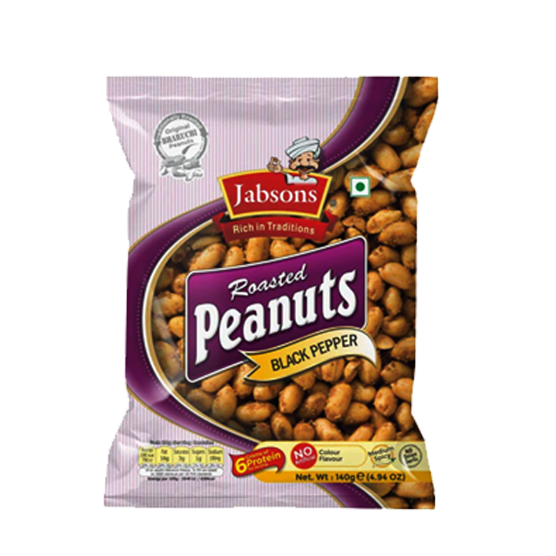 Picture of Jabsons Roasted Peanuts Black Pepper - 140g