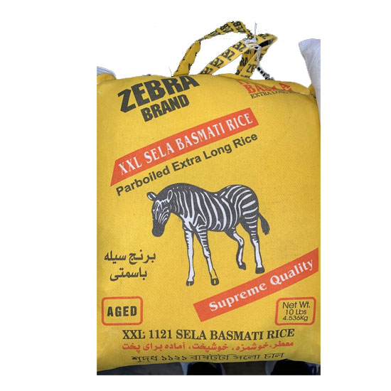 Picture of Zebra Sela Basmati XXL Rice - 10LB+B4836