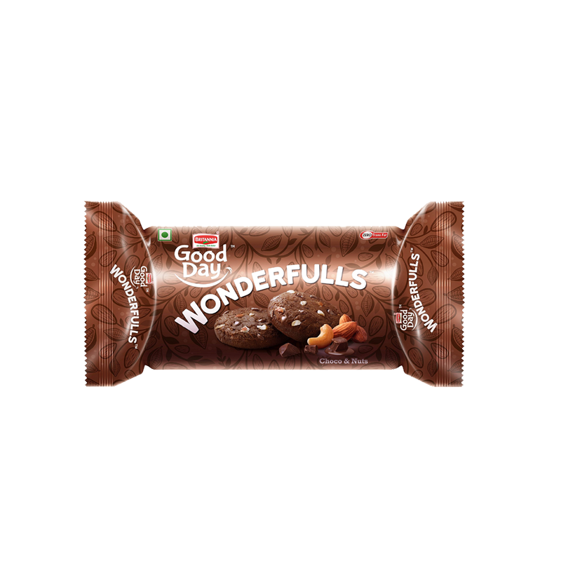 Picture of Britannia Goodday Wonderfulls Choco & Nut Cookies - 75g