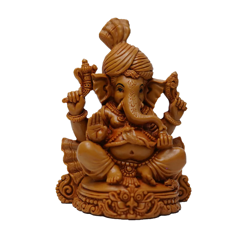 Picture of S Polyresin Ganesha Brown 2.2"