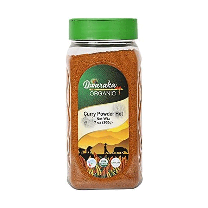Picture of Dwaraka Organic Curry Powder Hot Jar - 200g
