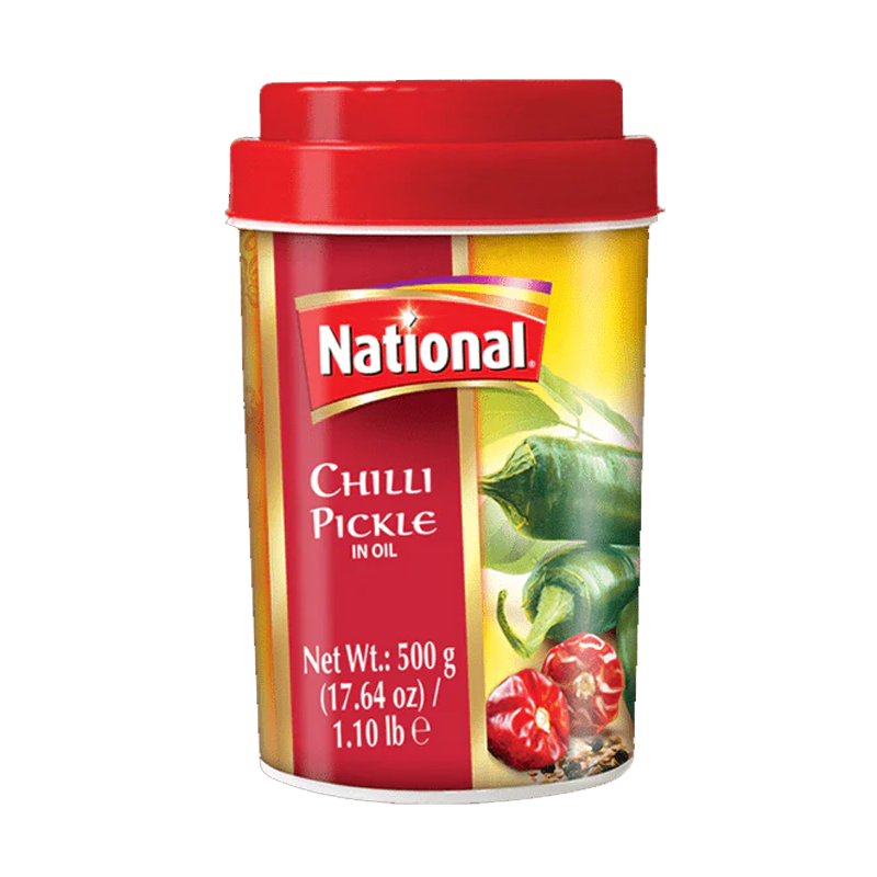 Picture of National Green Chilli Pickle - 500g