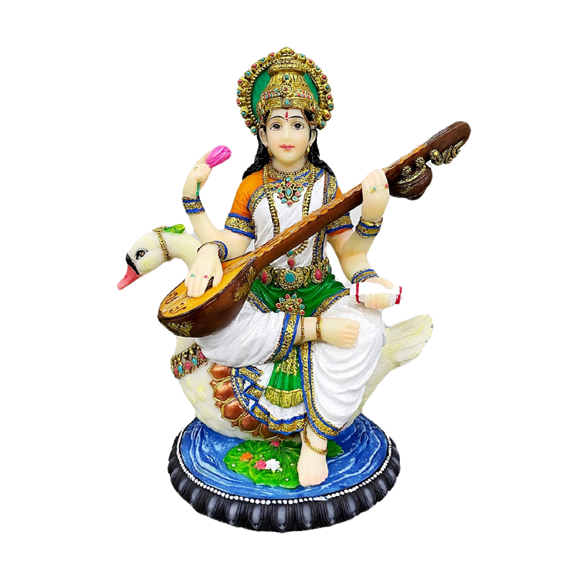 Picture of S Polyresin Saraswati Sit 2.5"