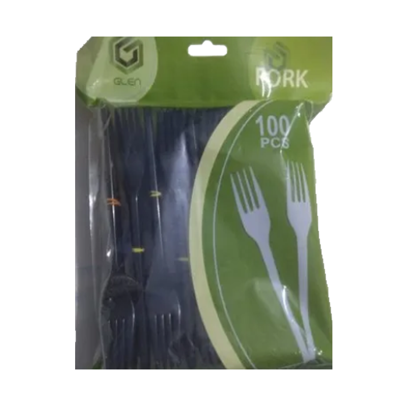 Picture of Plastic Forks Black - 100pcs