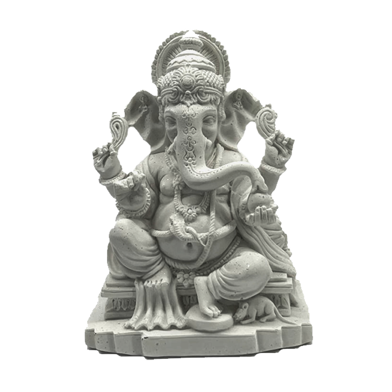 Picture of S White Figur Relax Ganesha 6"