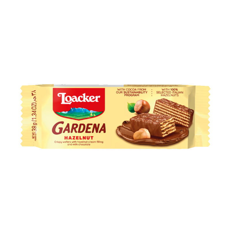 Picture of Loacker Gardena Hazelnut Chocolate Wafers - 200g