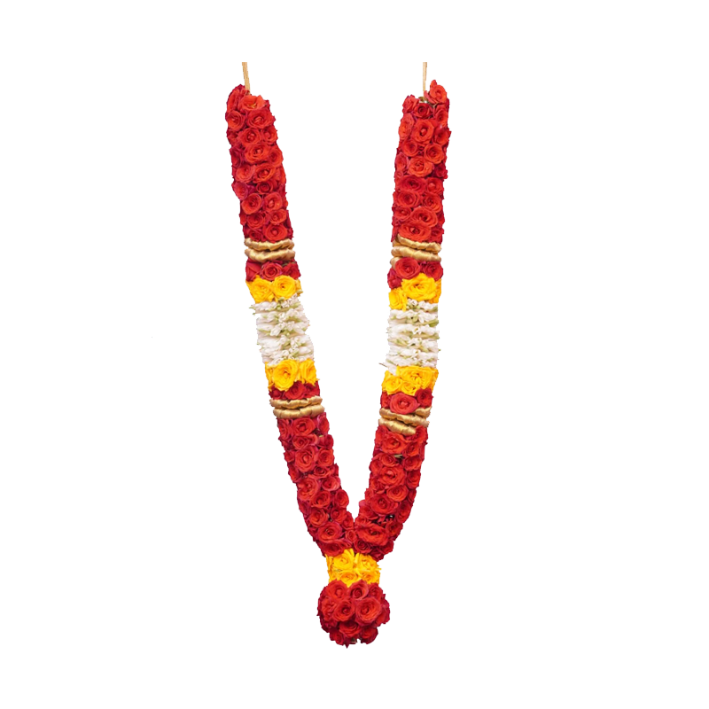Picture of Fresh Indian Rose Petal Garland 5ft - EA