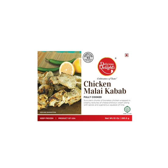 Picture of Delicious Delights Chicken Malai Kabab FRZ-10oz