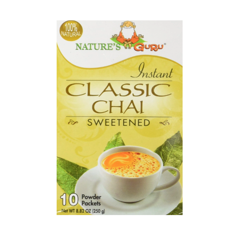 Picture of Natures Guru Instant Chai Sweetened Tea Bags - 250g*10