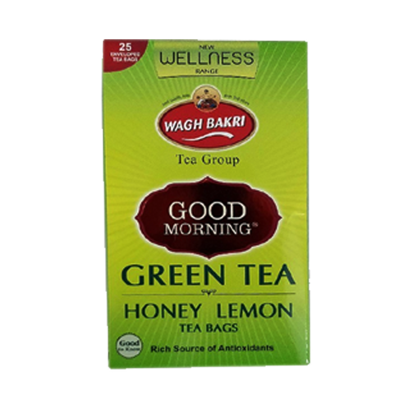 Picture of Wagh Bakri Good Morning Honey lemon Green Tea Bags - 37g*25