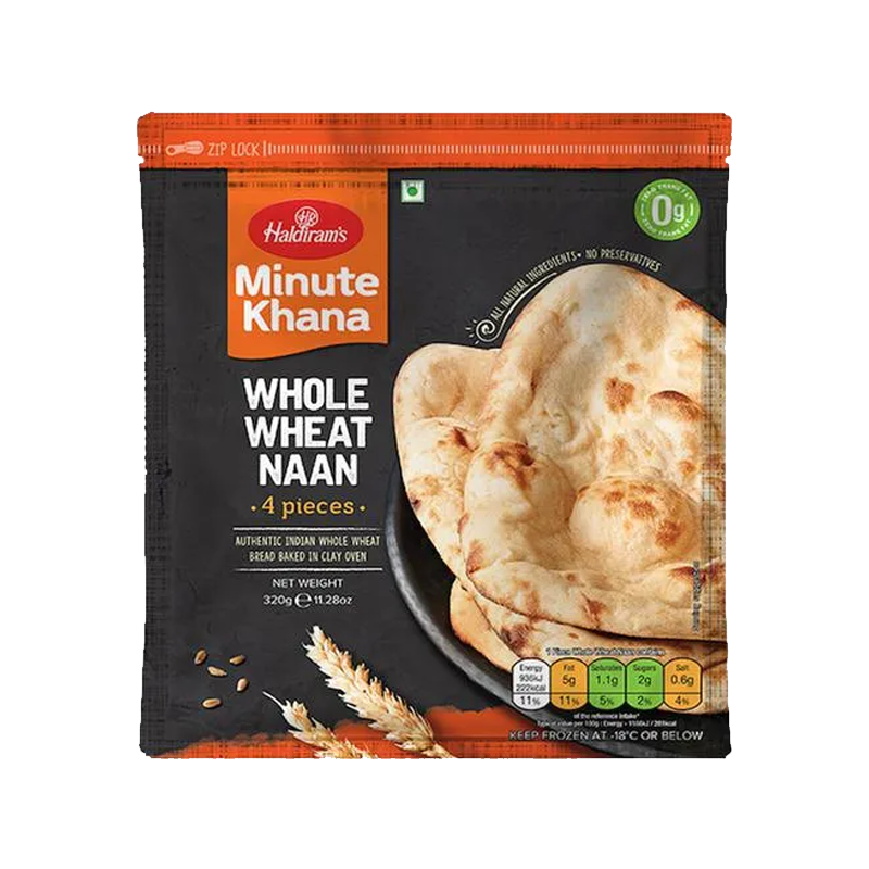 Picture of Haldirams Whole Wheat Naan FRZ - 320g