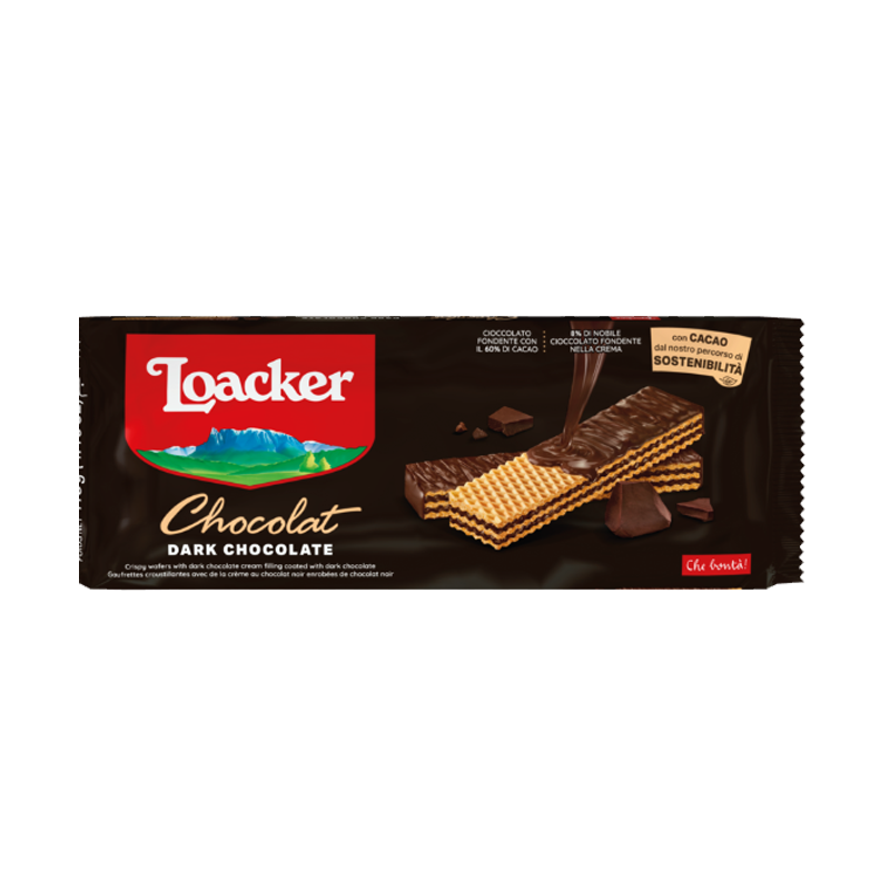 Picture of Loacker Dark Cream Chocolate Biscuits - 55g