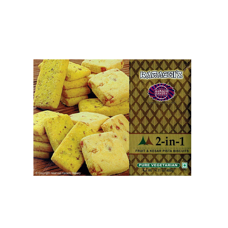 Picture of Karachi Fruit & Kesar Pista Biscuits Blue - 400g