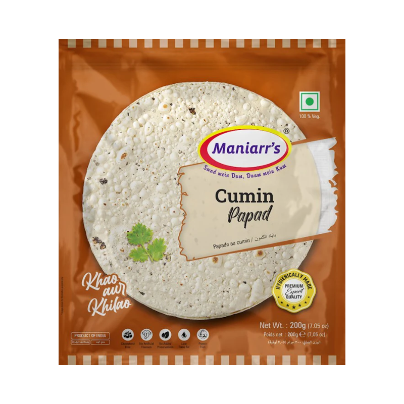 Picture of Maniars Papad Cumin Jeera- 7oz