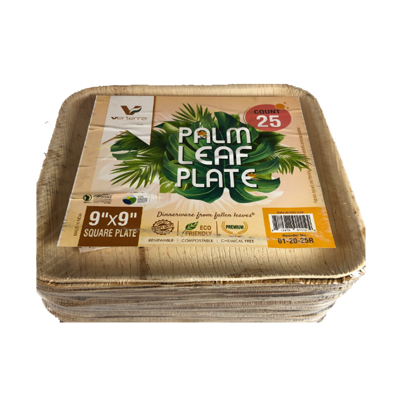 Picture of Verterra Palm Leaf Plates -7" 25 plates