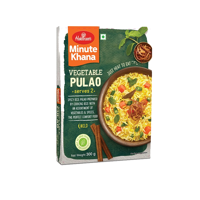 Picture of Haldirams Minute Khana Vegetable Pulao RTE - 300g