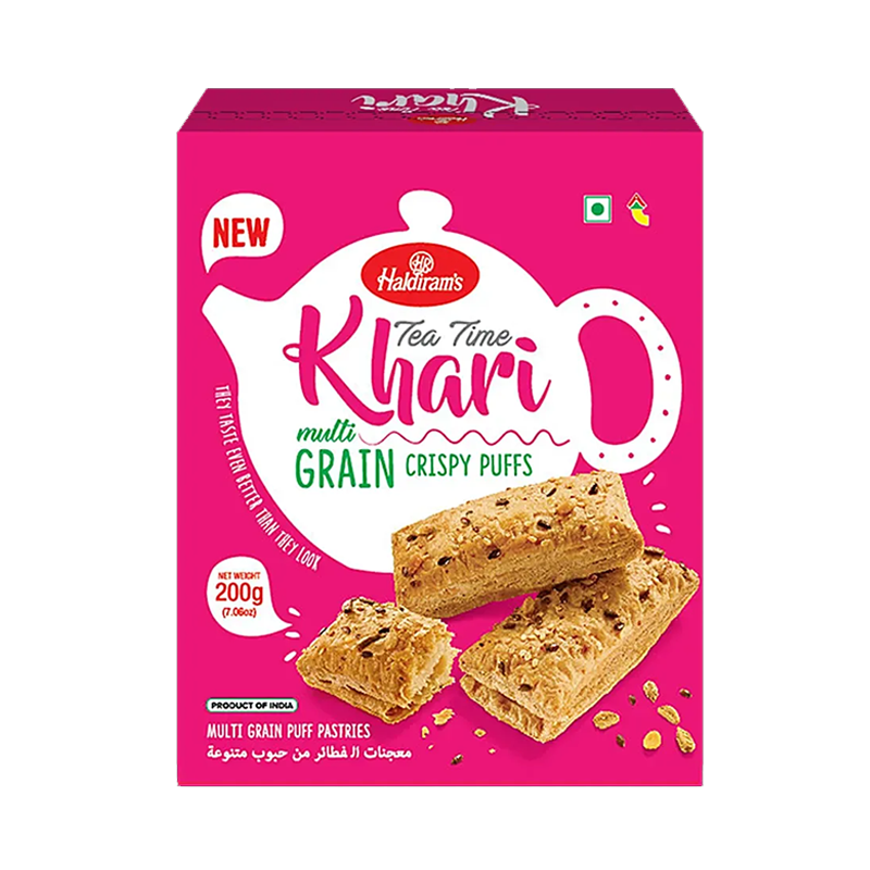 Picture of Haldirams Tea Time Khari Multi Grain Crispy Puffs - 200g