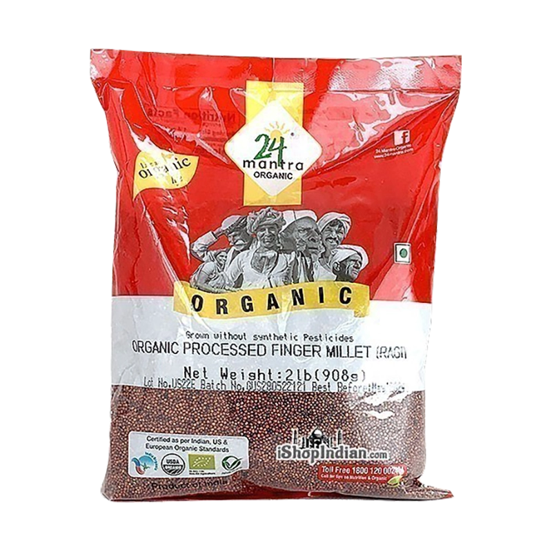 Picture of 24 Mantra Organic Processed Finger Millet Ragi - 908g