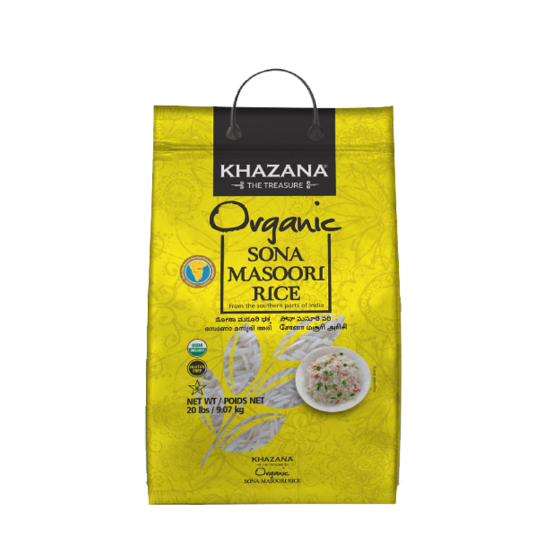 Picture of Khazana Organic Sona Masoori Rice - 20lb