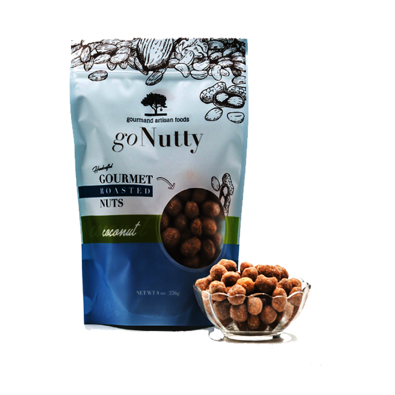 Picture of GoNutty Roasted Peanuts Coconut - 8oz