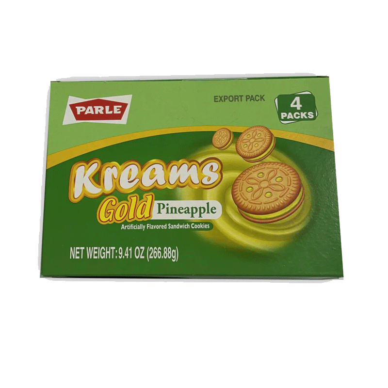 Picture of Parle Kreams Gold Pineapple Cookies - 267g*4