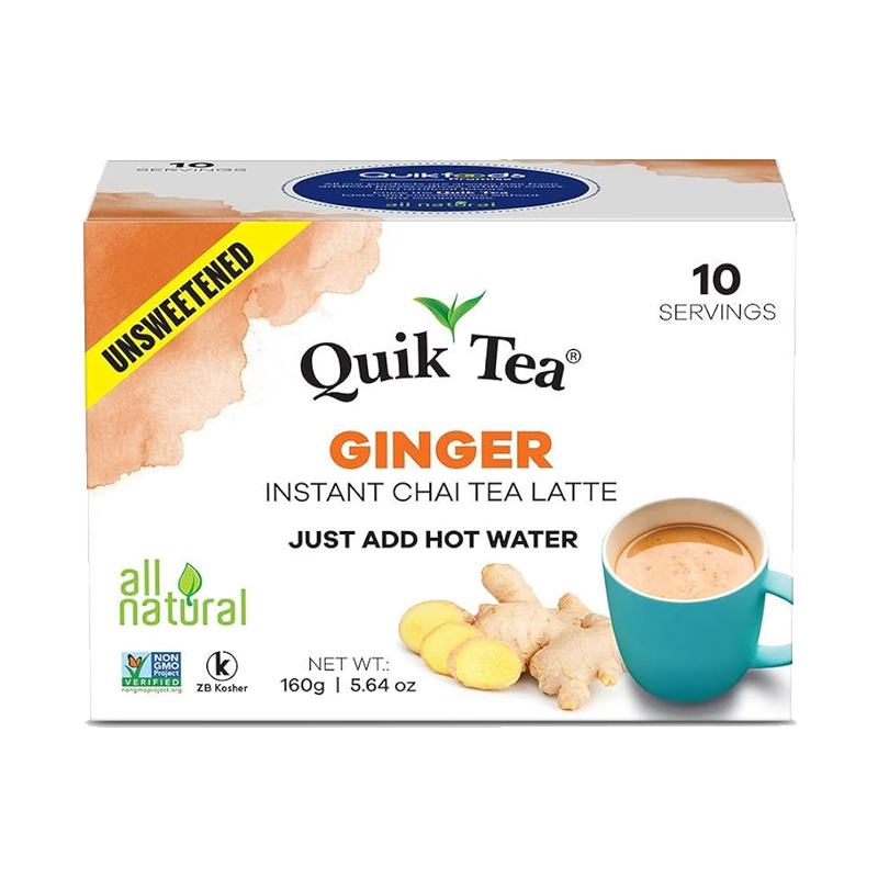 Picture of Quik Tea Unsweetened Ginger Tea Bags - 160g*10