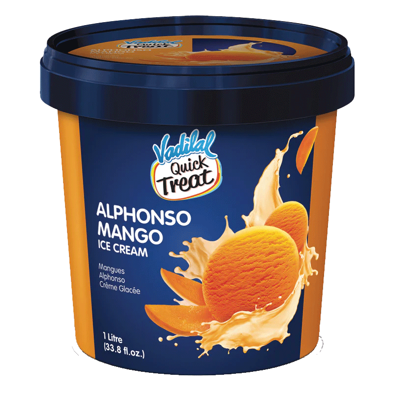 Picture of Vadilal Alphonso Mango Tub Ice Cream FRZ - 1lt