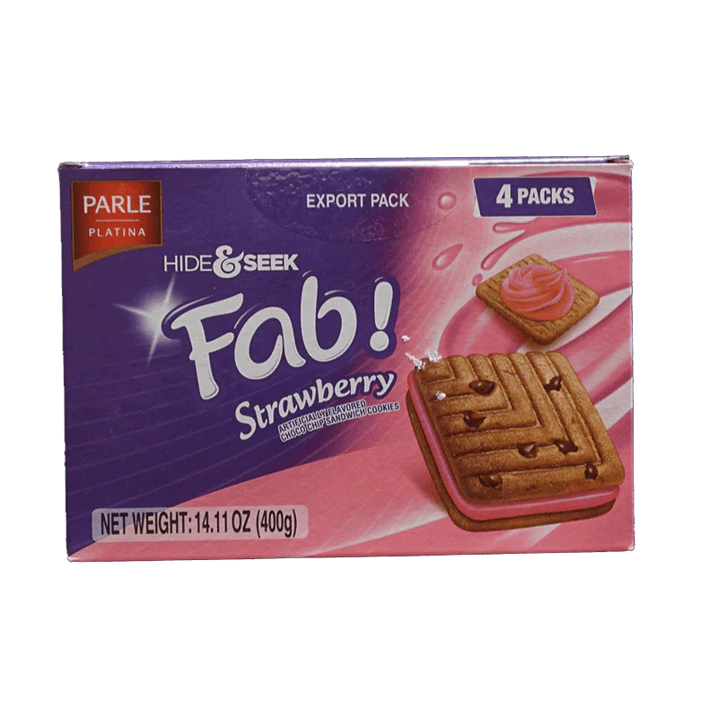 Picture of Parle Hide & Seek Fab Strawberry Biscuits - 400g